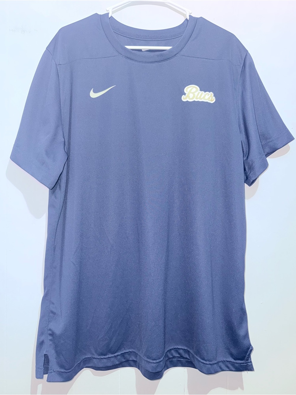 Nike Men's Dri-FIT "Bucs" Coaches Training Top Shirt Size XL Navy Blue